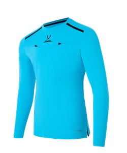 Футболка судейская с длинным рукавом DIVISION PerFormDRY Referee LS Tee, голубой