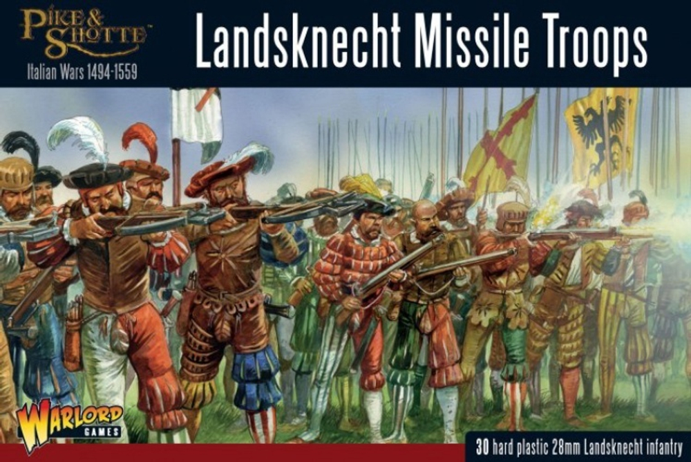 Warlord Pike & Shotte Landsknechts missile troops