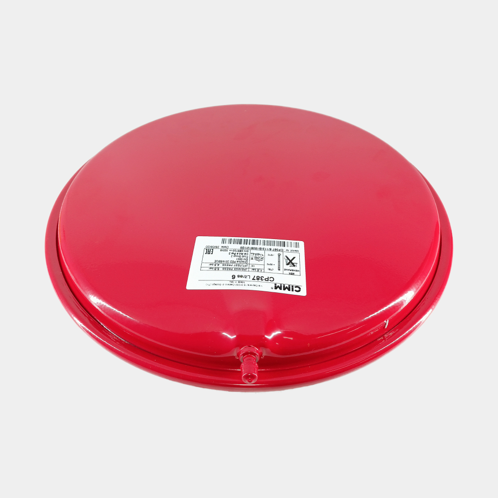 Расш. бак ZILMET 8л. 3/4" d=387mm, H=100mm (красный)