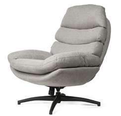 Крутящееся кресло-качалка Sven, серая рогожка