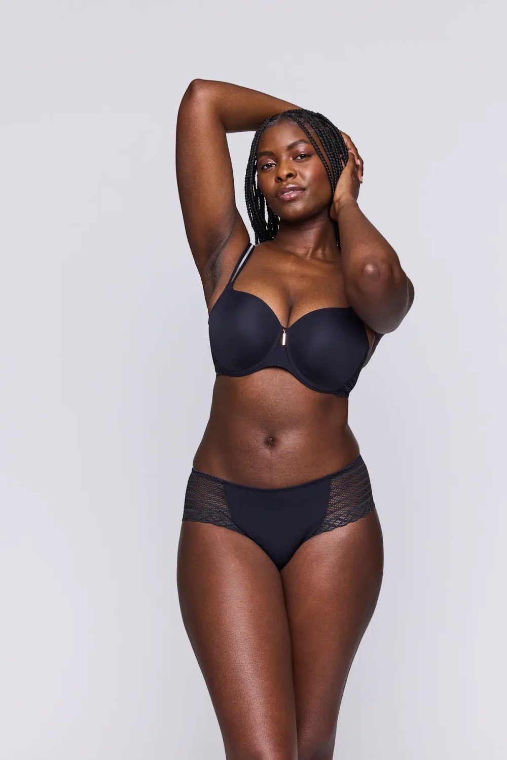 PRIMADONNA TWIST East End Бюстгальтер с поролоновым вырезом в форме сердца, угольный