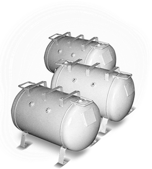 Горизонтальный ресивер из нержавеющей стали dnt рг 25 40 бар