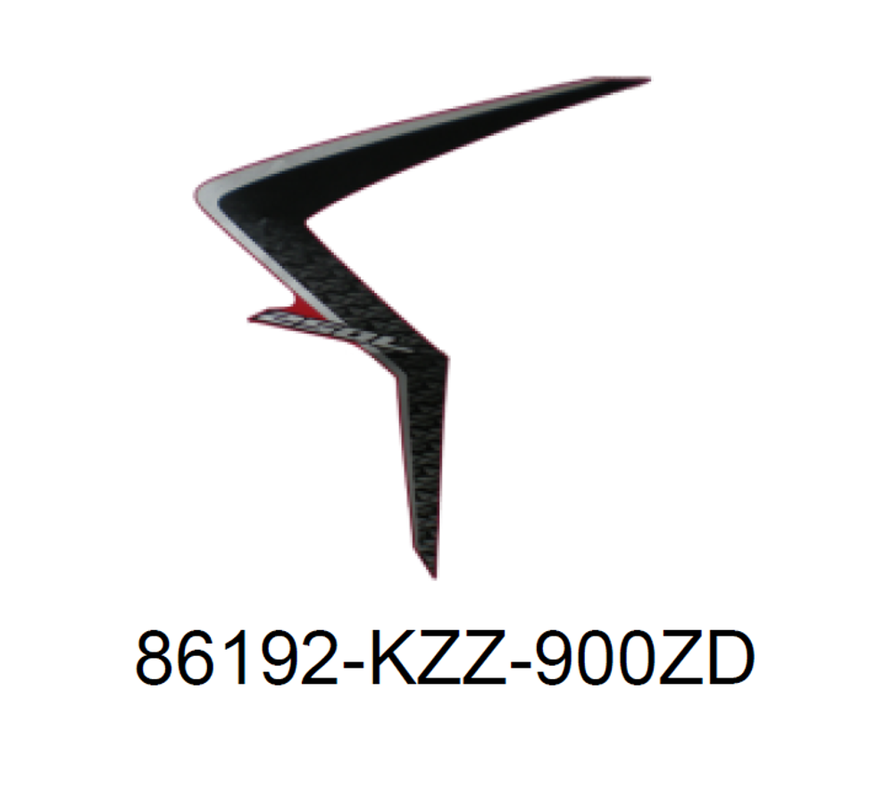 86192-KZZ-900ZD. STRIPE, L. FR. SHROUD *TYPE1* (TYPE1 )