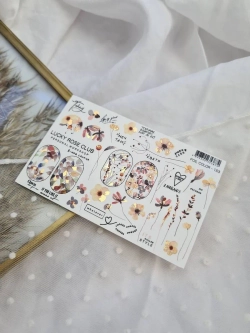 Lucky Rose Слайдеры наклейки для ногтей Foil 153