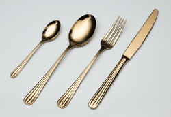 Набор DUO gold 94-95столовые приборы Belo Inox Золотой
