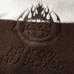 Куртка Ymkashix Furry Big Logo HTF белая/коричневая