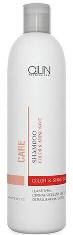OLLIN CARE Шампунь, сохраняющий цвет и блеск окрашенных волос 1000мл/ Color&Shine Save Shampoo