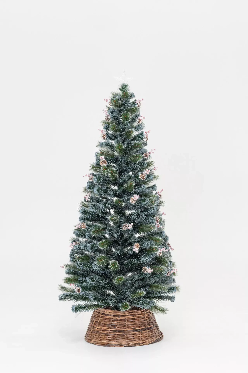 Оптоволоконная елка с LED лампочками Альпийская 180 см., леска+пвх, контроллер (Т2162-180)