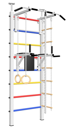Шведская стенка Sv Sport враспор (Турник стандарт/Брусья/Канат/Kольца/Лестница)