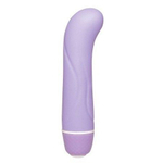 Сиреневый вибратор для стимуляции точки G - 12,4 см. (Цвет: сиреневый)