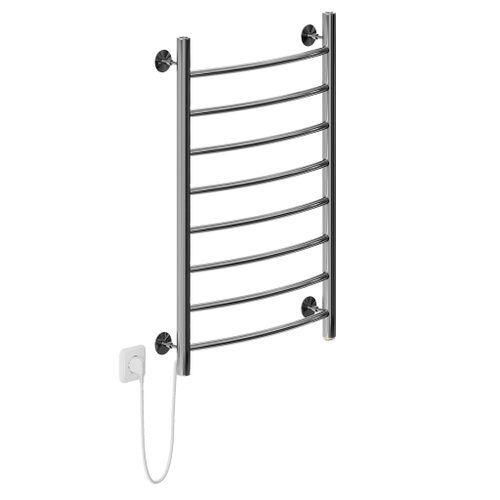 Полотенцесушитель MIXLINE CAPELLA  80х50 (кноп выключ, 340 Вт, 8 перекладин, левый) электрический