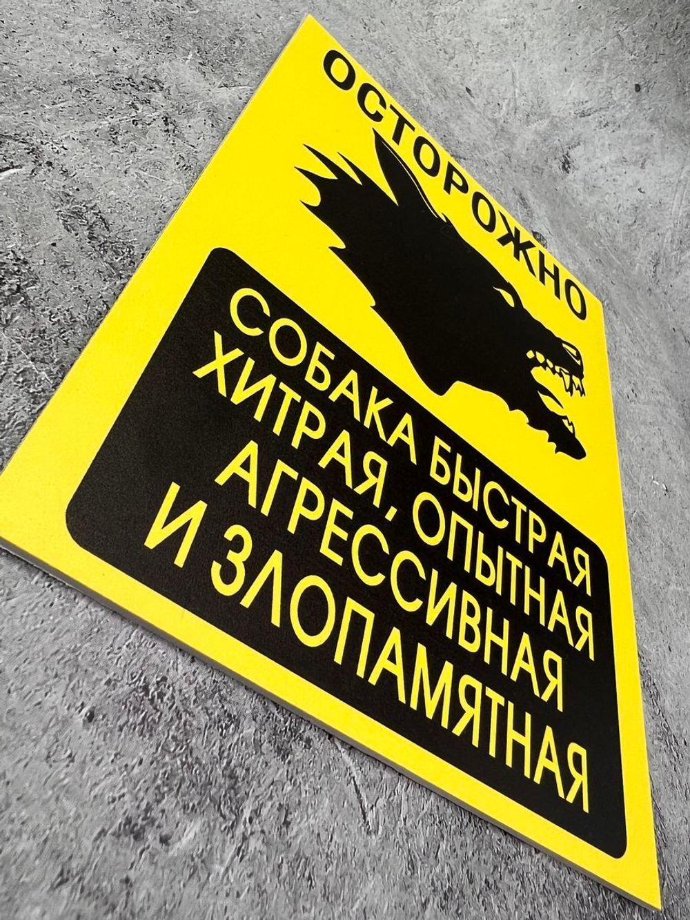 Табличка на дом Осторожно злая собака
