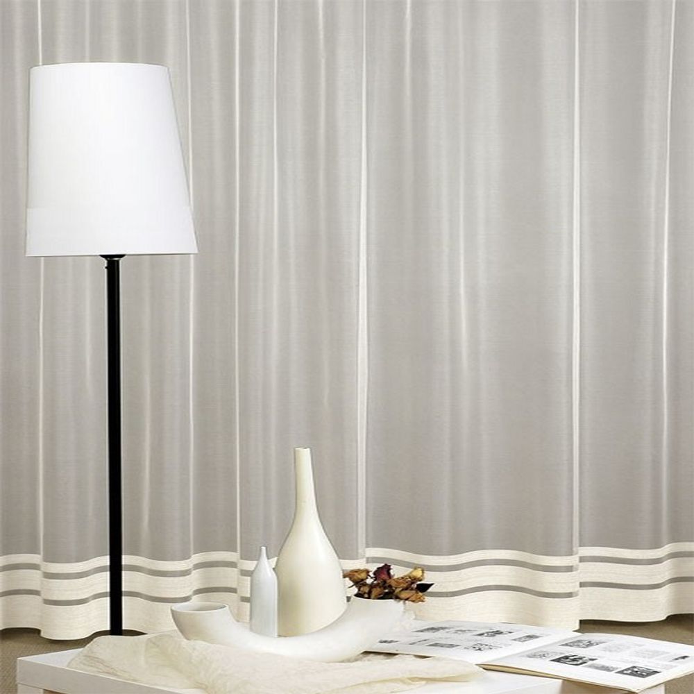 Занавеска "Ф. 27050" на шторной ленте, цвет кремовый, Польша.