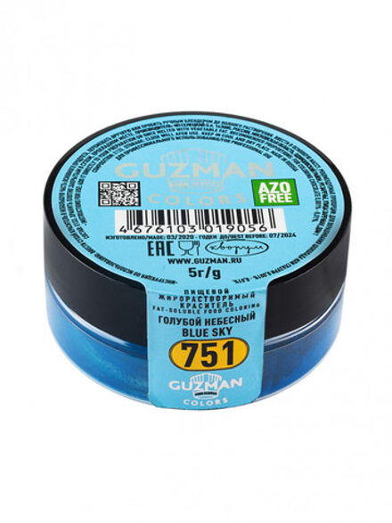 Краситель сухой Guzman Голубой небесный 5 г