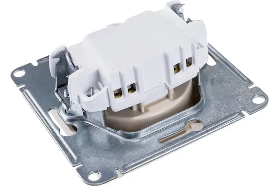 Розетка Systeme Electric ATLASDESIGN без заземления бежевая 35991