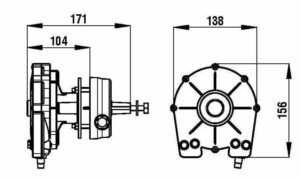 Редуктор рулевой SG03 Riviera M66