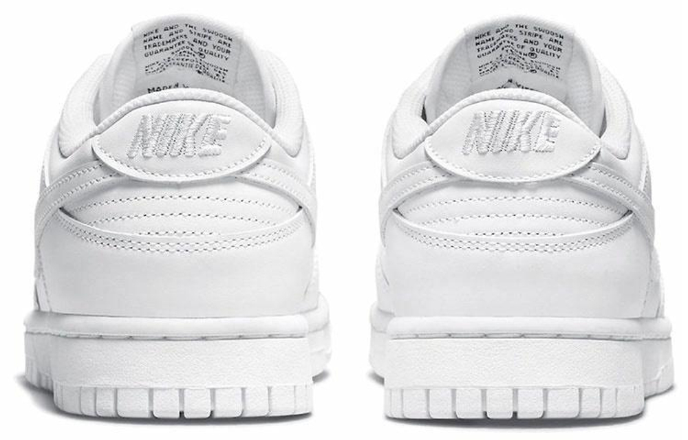Кроссовки Nike Dunk Low Triple White (Женская размерная сетка)