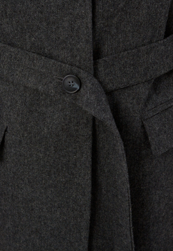 Жакет текстурный из смесовой шерсти серый