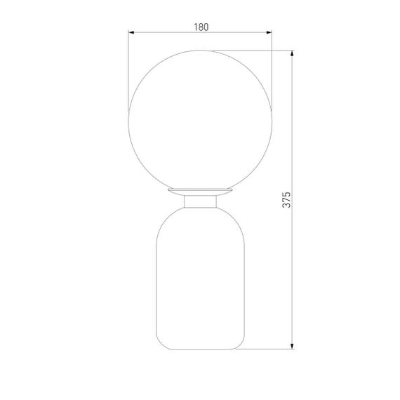 Настольная лампа Eurosvet Оптима Bubble 01197/1 черный жемчуг