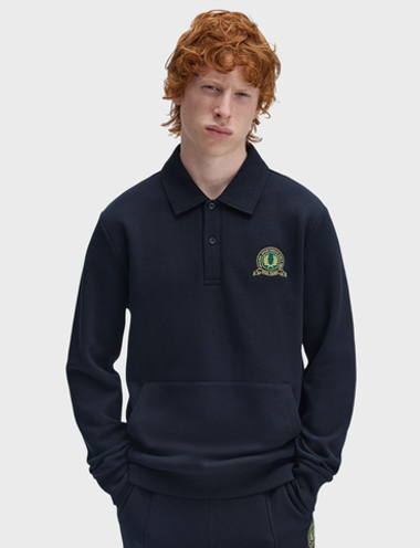 Джемпер-поло FRED PERRY Tennis Badge Collared Sweatshirt