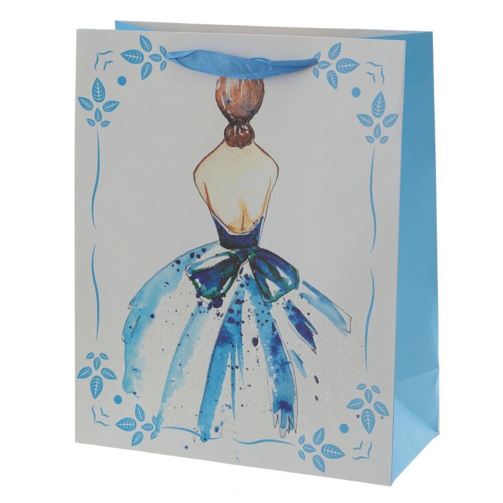 GAEM Пакет подарочный (бумага 210г/м2, блок микс 12шт), L26 W12 H32 см, 4в.