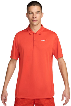 Теннисное поло Nike Court Dri-Fit Solid Polo - rust factor/white