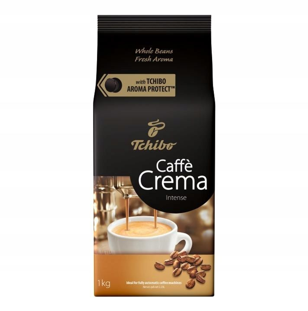 купить Кофе в зернах Tchibo Caffe Crema Intense, 1 кг (Чибо)