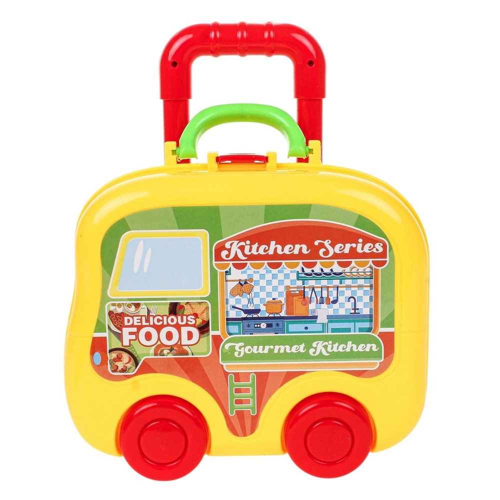 Игровой модуль "Кухня" 34 предм. чемод.на колесах BX55
