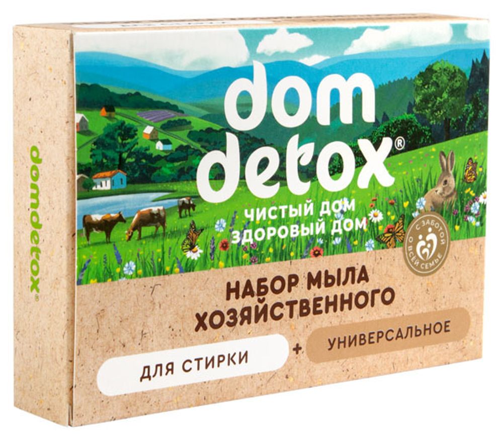 DomDetox Набор мыла хозяйственного, Мануфактура Дом Природы – купить