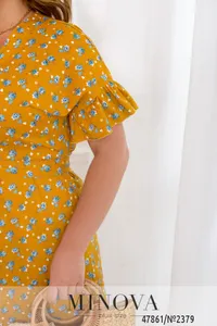 Платье 2379-Горчичный Minova