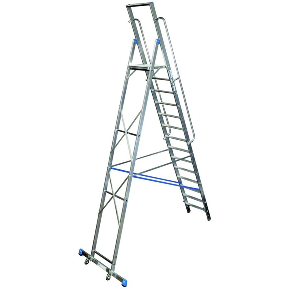 STABILO Передвижная алюминиевая стремянка 14 ступеней (127846)