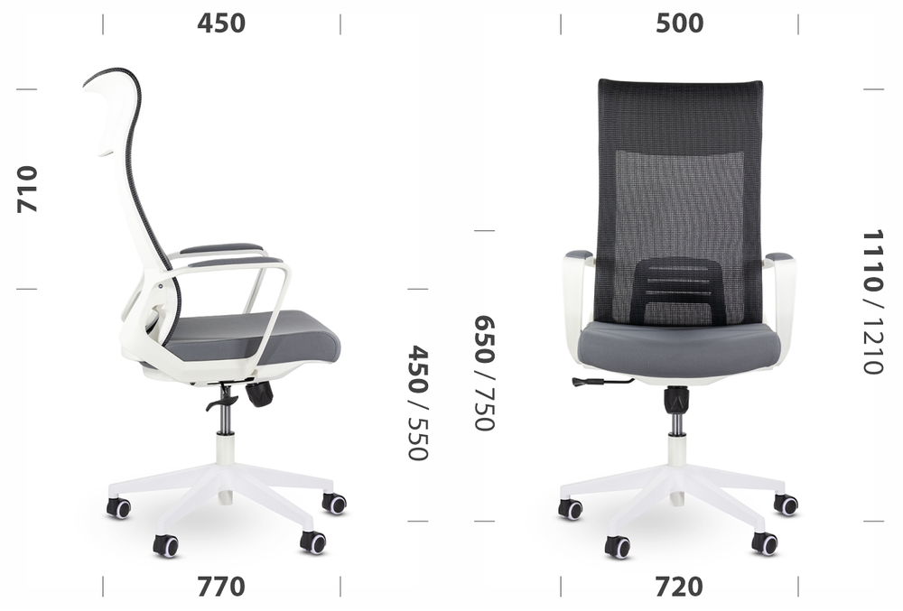 Кресло Рекорд М-878, цвет серый