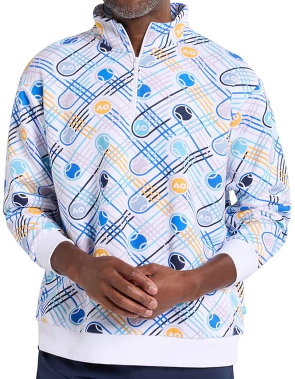 Куртка теннисная Australian Open Quarter Zip Fleece
