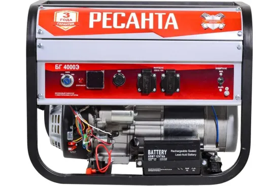 Бензиновый генератор РЕСАНТА БГ 4000 Э