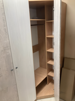 Шкаф угловой Ассоль Дуб бунратти/анкор белый/дельмар