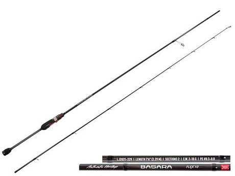 Спиннинг Lucky John Basara Flex 7`6" / 229 см, 2-10 г
