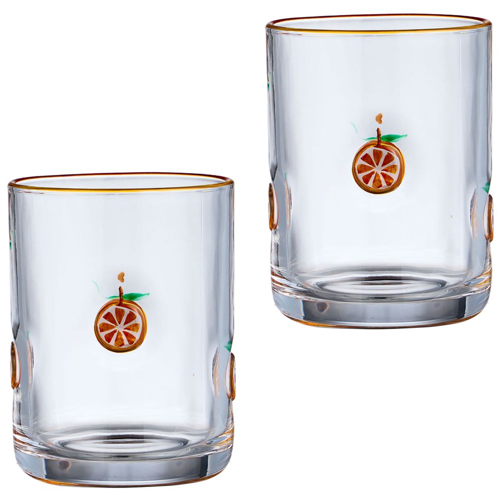 НАБОР СТАКАНОВ "FRUITY ORANGE" ИЗ 2 ШТ. 400 МЛ