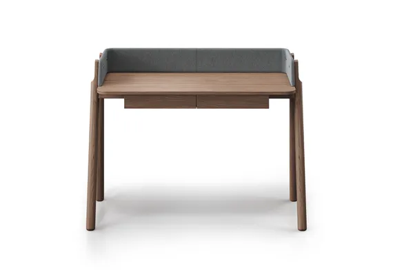 Стол письменный Basic 120*60 см (натуральный дуб, серый твид)