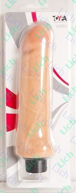 Реалистичный телесный вибратор,18 см