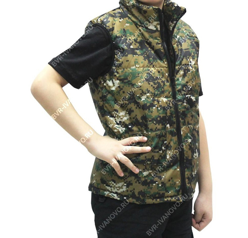 Жилет утеплённый детский Цифра Нато