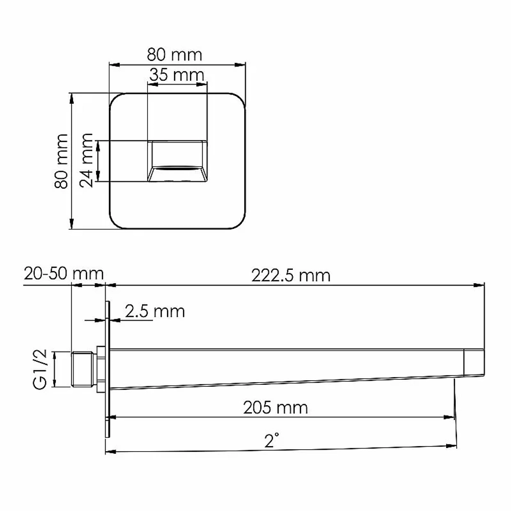 Душевая система WasserKRAFT Schunter 8200 SET2848 золото матовое
