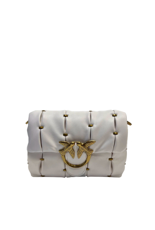 MINI LOVE BAG PUFF PINCHED – white