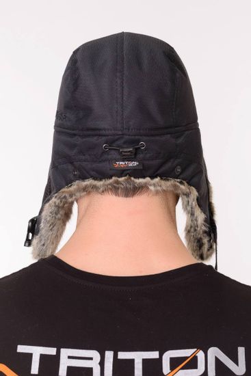 Шапка-ушанка "Winter storm" (чёрн)