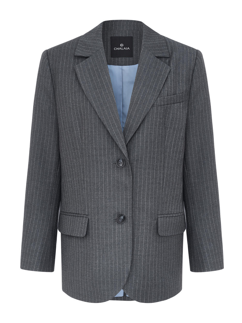 Жакет из итальянской шерсти серый