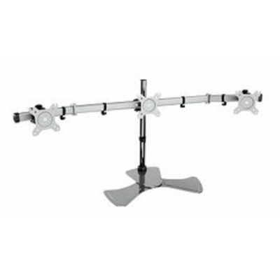 Cactus CS-VM-MP330S-AL серебристый Кронштейн для 3-х мониторов 15"-24" макс.8кг настольный наклон