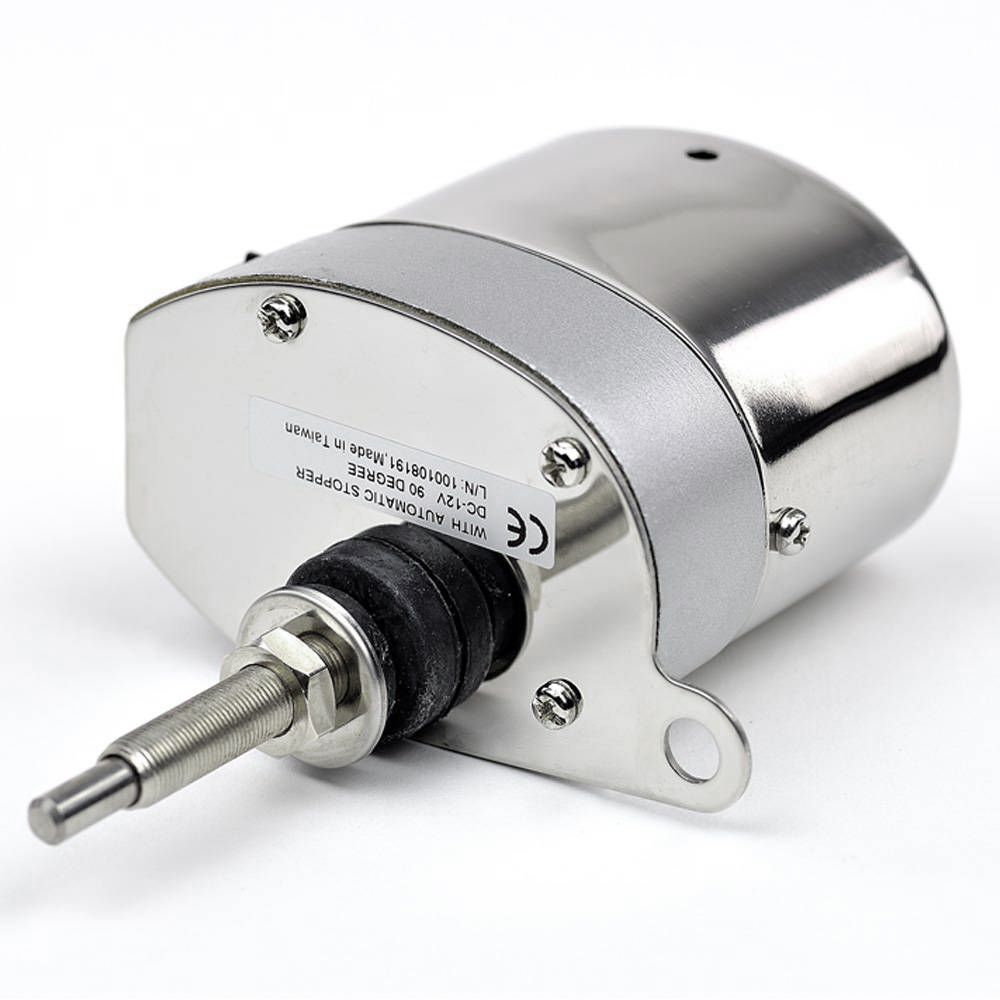 Электропривод стеклоочистителя для лодки/ Электропривод стеклоочистителя для катера в нерж. корпусе, 110 градусов (10006041)