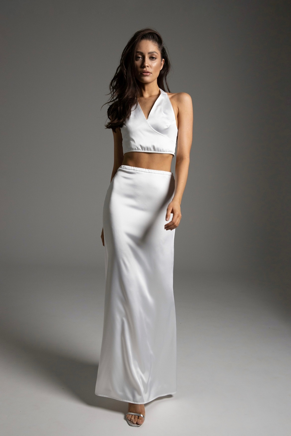 Юбка из атласа