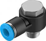 QSLV-G1/8-6-100 Угловой штуцер с цанговым зажимом и резьбой
