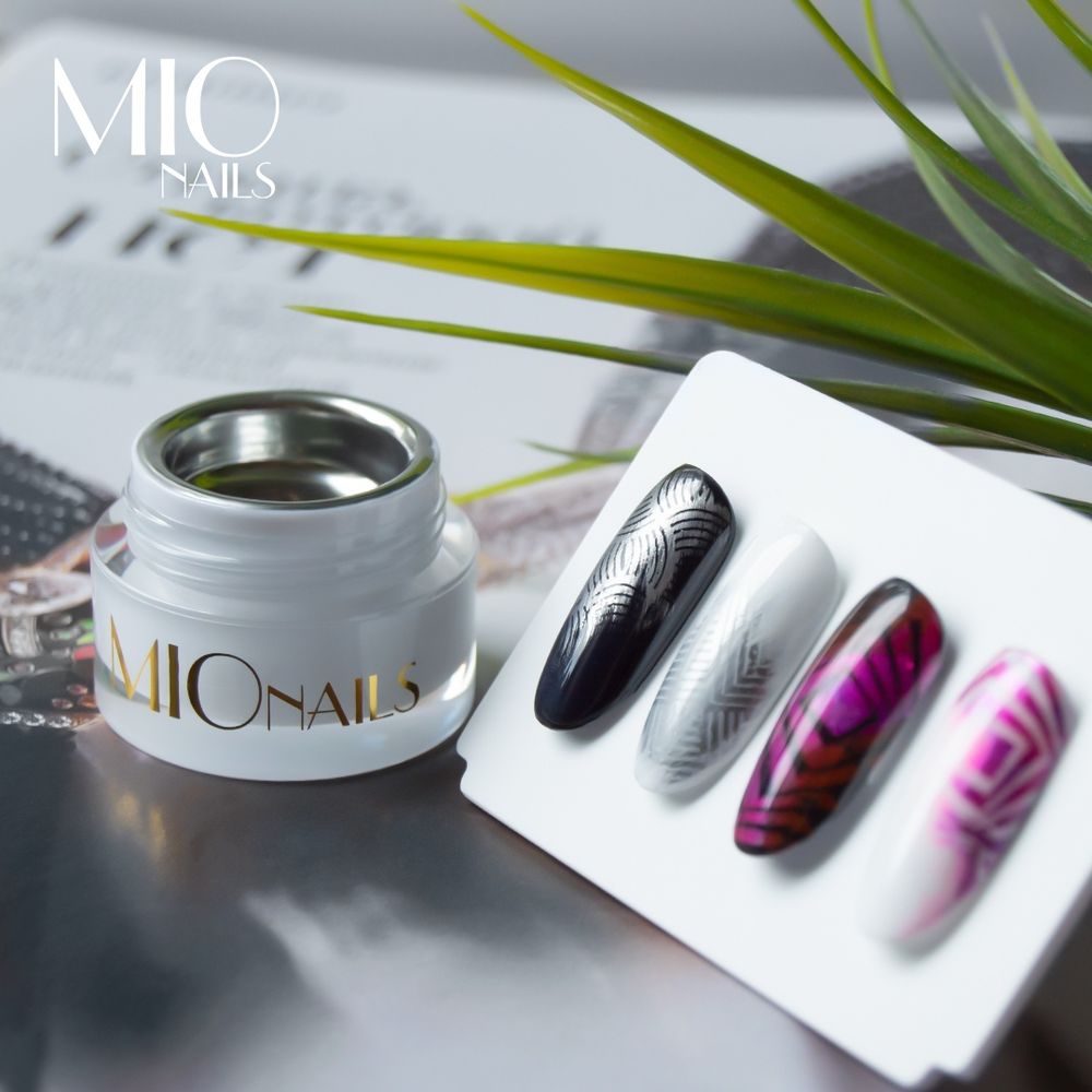 Mio Nails Гель-краска Metallic Silver, 5 гр