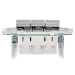 SKANDY Выключатель 3-клавишный 10А SK-V11N металл никель IEK